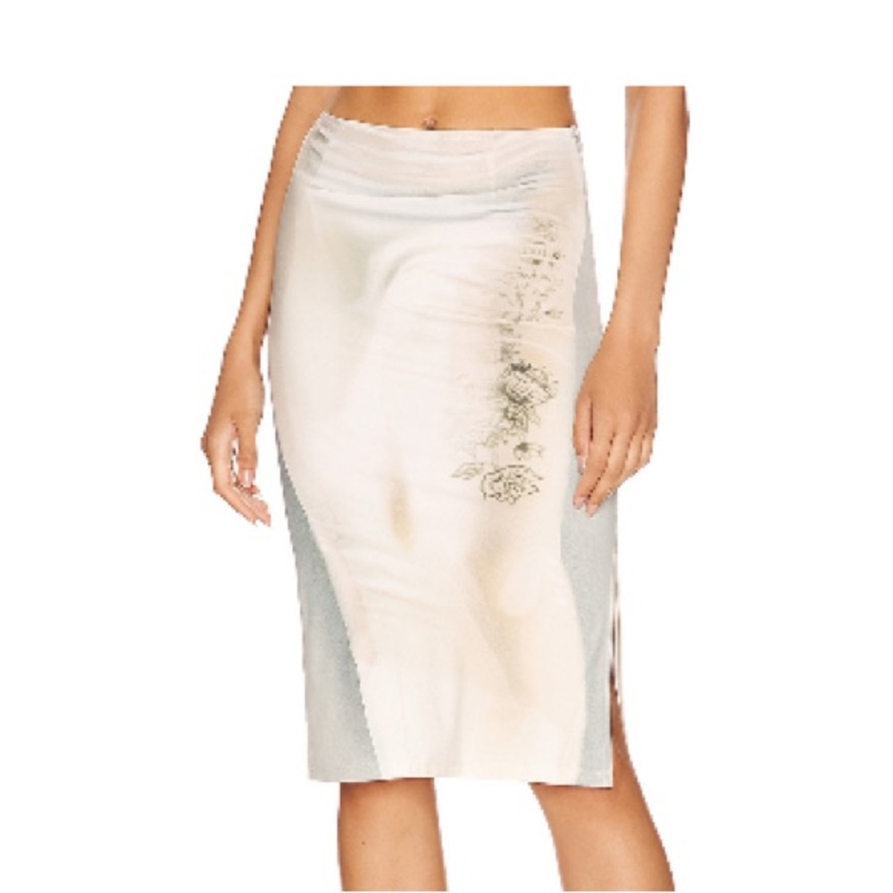 Miaou Cream Floral Women's Skirt